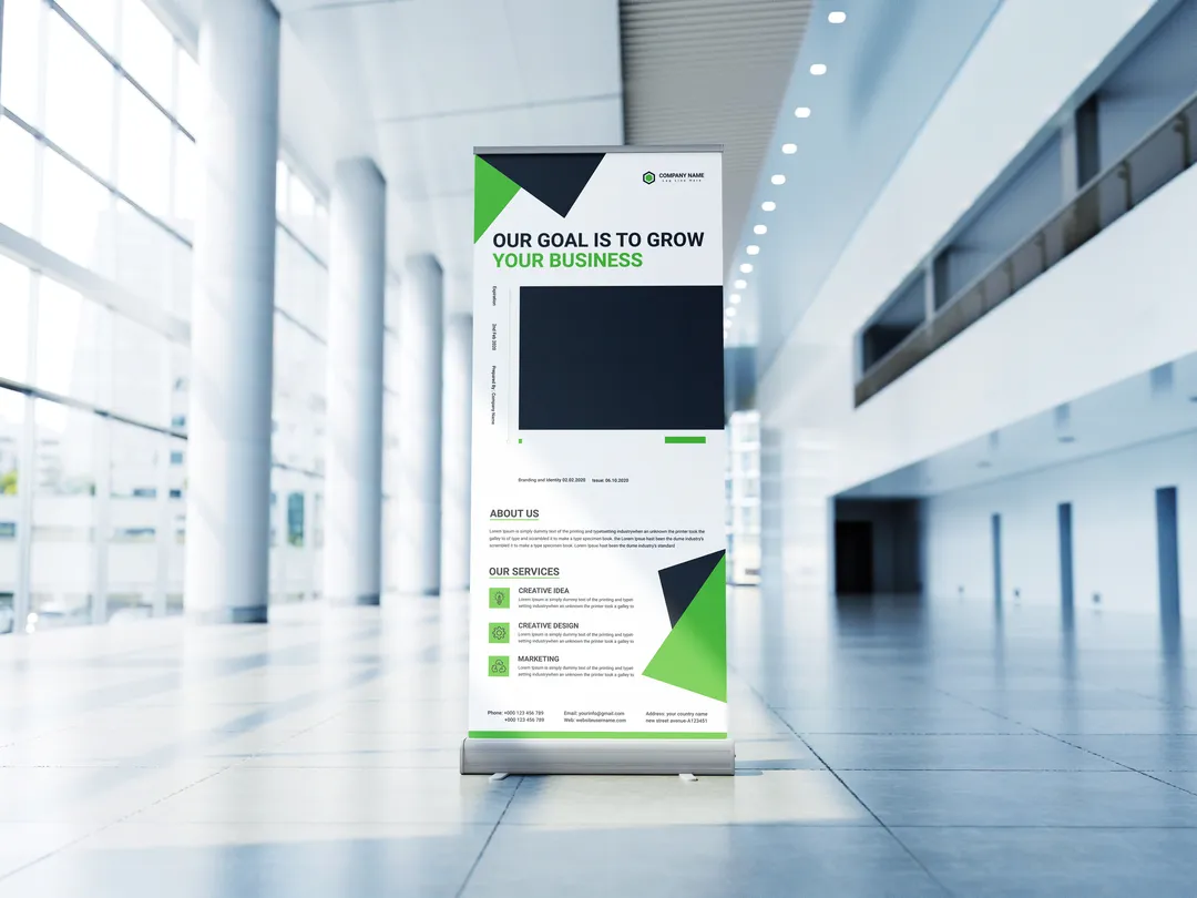 custom large retractable banners